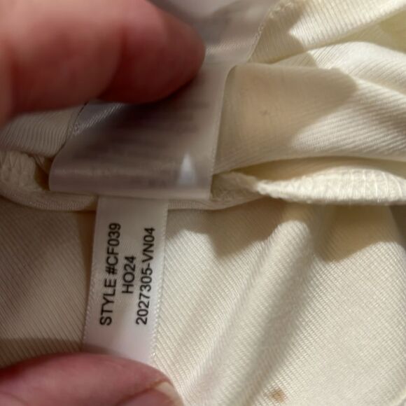 J. Crew Factory cf039 Refined Rib Long-sleeve Polo Shirt Ivory NWT size xxs - Picture 9 of 11